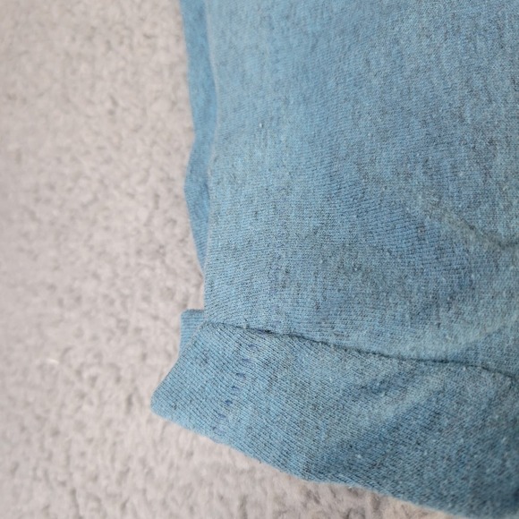 Vintage 90's Wolf T-Shirt Double Sided Silver Dollar City Men's XXL Blue Single - Picture 7 of 11